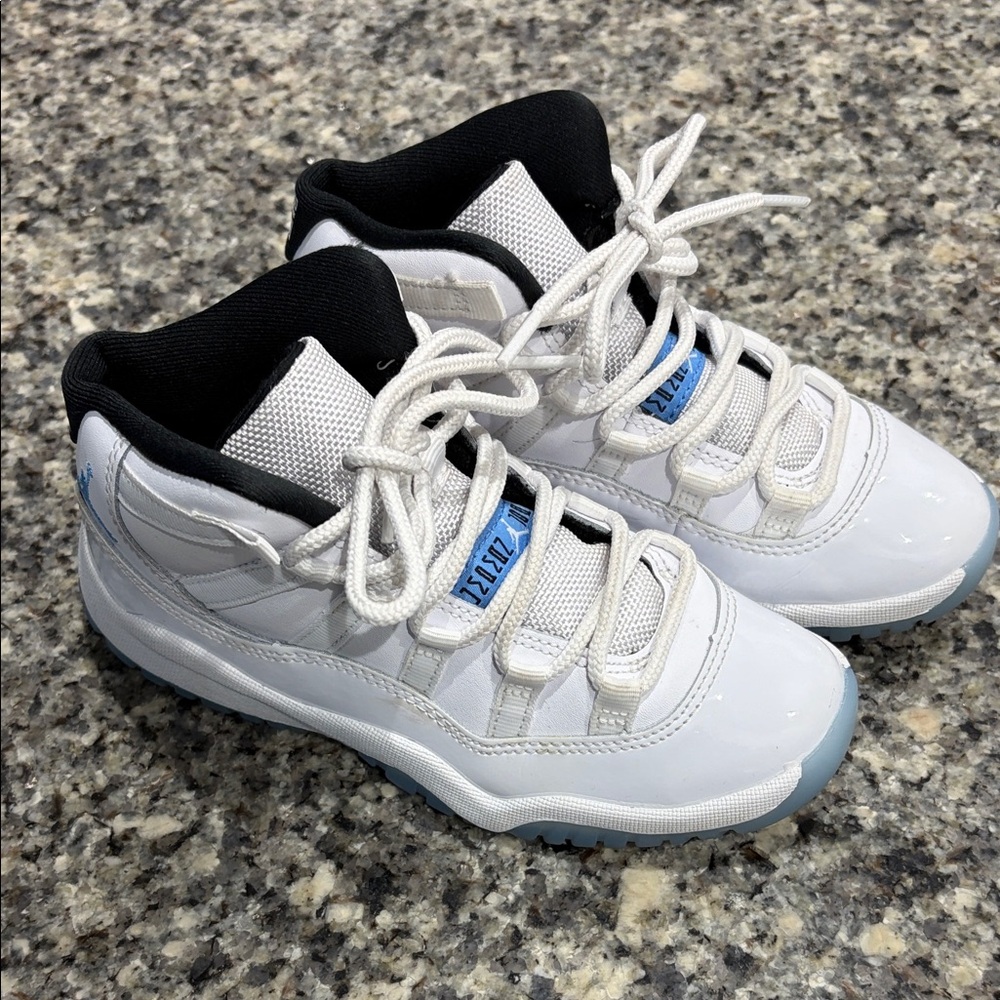 Legend Blue & White Kids Jordan 11s